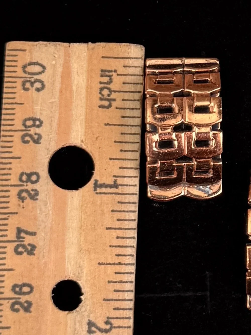 Vintage Renoir Copper Geometric MCM Clip On Earrings Mid Century - Picture 6 of 9